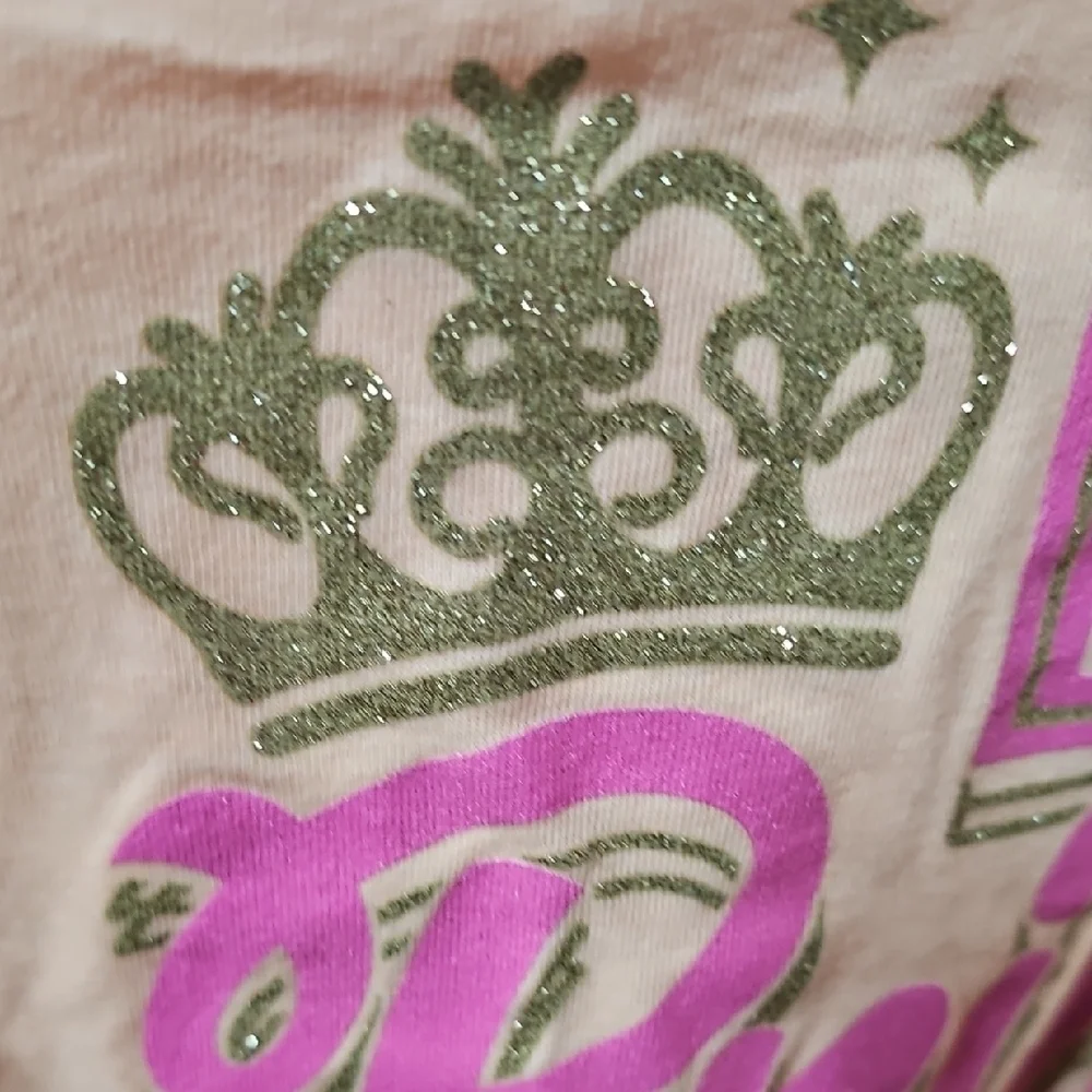 Children's Place NWT Peach Long Sleeve Tee with 'Dad's Princess' Graphic Size M